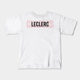 Charles Leclerc Driver Name - 2022 Season #3 Kids T-Shirt